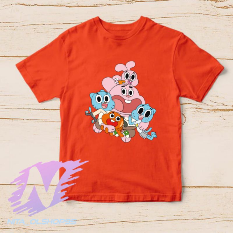 baju kaos anak the amazing world of gumball