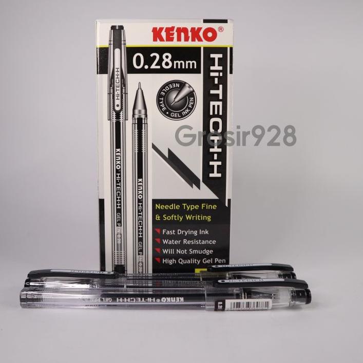 

DISCOUNT !!! 7.7 (Per 12) Pen Gel Kenko Hi Tech 0.28 mm / Pulpen / Pena Gel / Needle Pen [KODE 579]