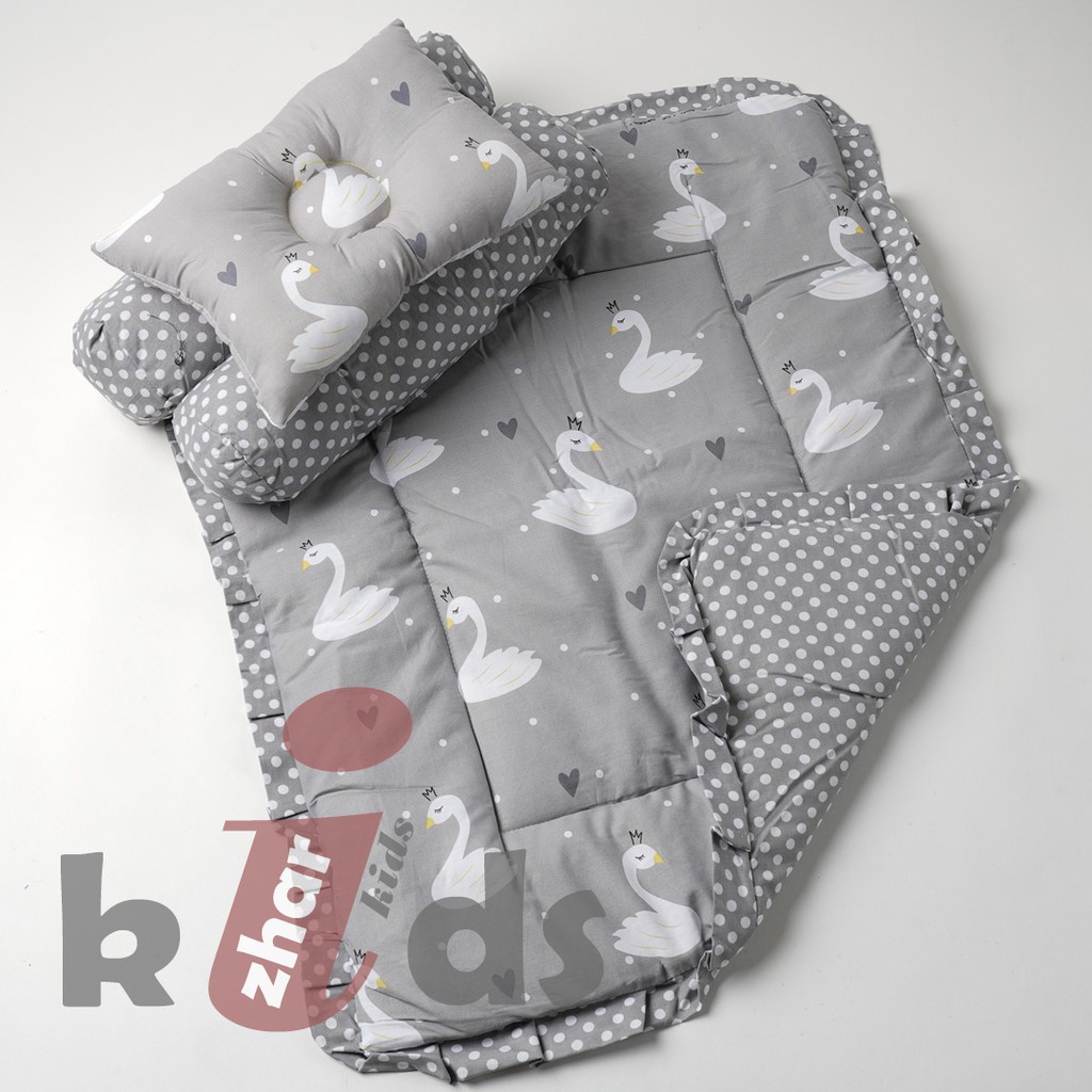 Bedcover Bayi Set Lengkap MURAH NEWBORN Size (Bedcover, Bantal, Guling) Free Tas Mika!