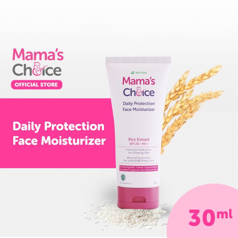 Mama's Choice Daily Protection Face Moisturizer SPF 20 PA++ 30ml | Pelembab Wajah