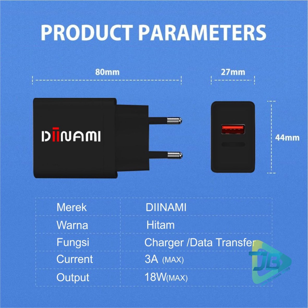 G20 DIINAMI 3A 18W Qualcomm QC3.0 Fast Charger Quick Charger Adaptor Ori GARANSI 1BULAN JB5277