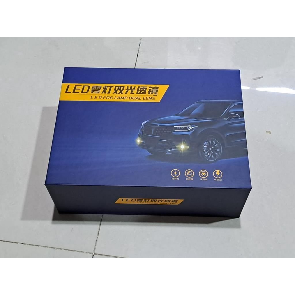 Foglamp Biled VINYX Q8 3 Warna lampu kabut LED Foglamp fog lamp universal original toyota nissan
