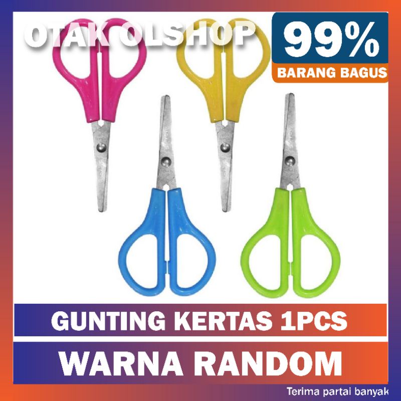 Gunting kertas serbgana 3 Warna - gunting stainless steel