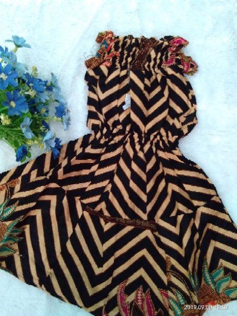 Daster Batik Anak Kerut Atas (mehek), Baju Batik Anak Perempuan Murah