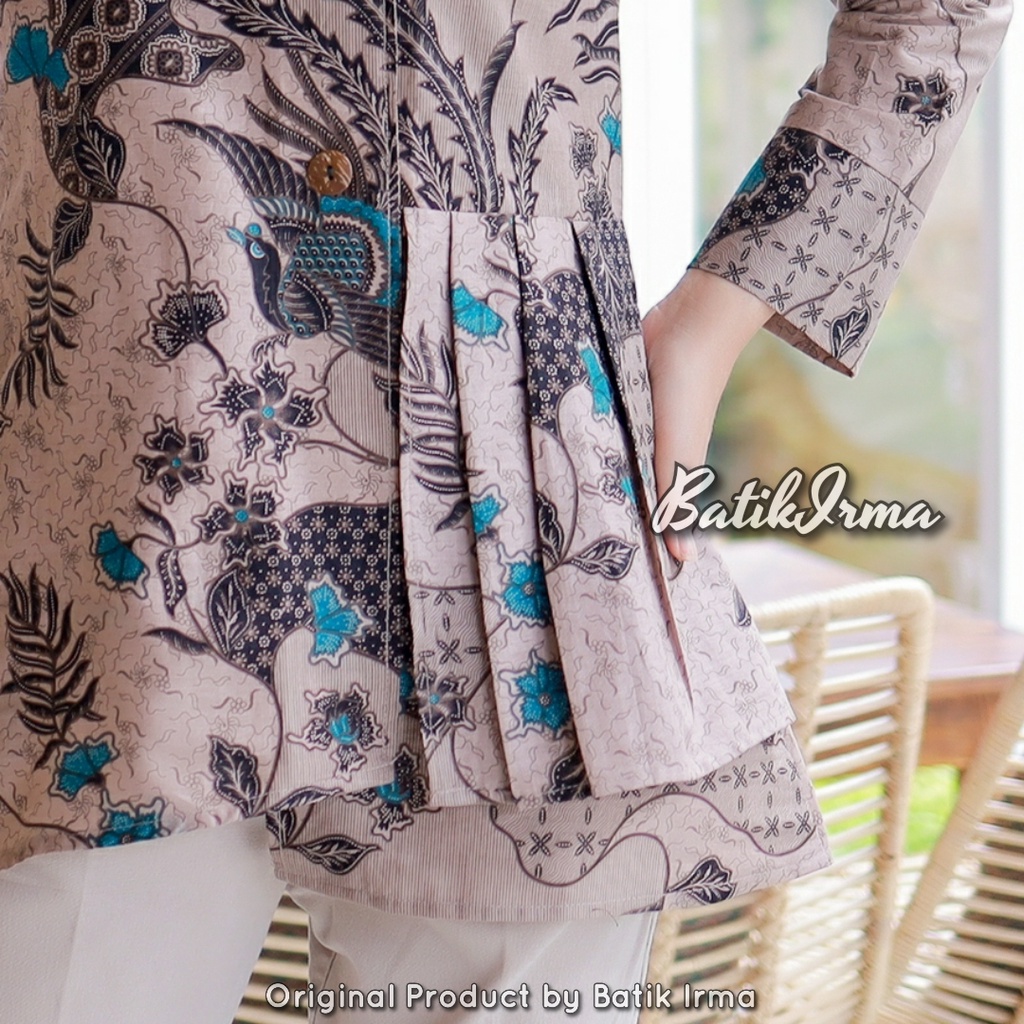 Blouse Batik Atasan Wanita Modern Blouse Batik Yasmina Batik Irma