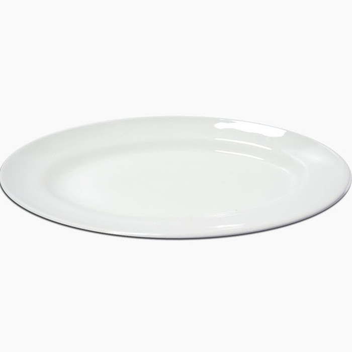 Piring Saji Ikan Oval Keramik 14 inc 35cm I Piring Keramik Oval 14"