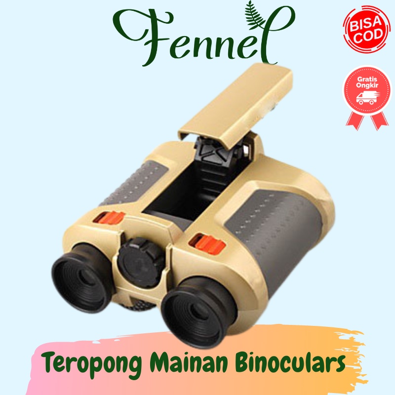 Teropong Mainan Night Scope 4 x 30mm Binoculars with Pop-Up Light JYW-1226