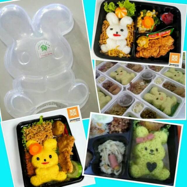 Cetakan nasi rice mold kelinci rabbit bunny bento animal