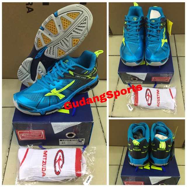 Sepatu volly / Voli Mitzuda Light Star III Biru Original
