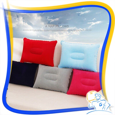 Bantal Angin Tiup Travel Lipat Kecil Travel Pillow Camping Bantal Kepala Inflatable