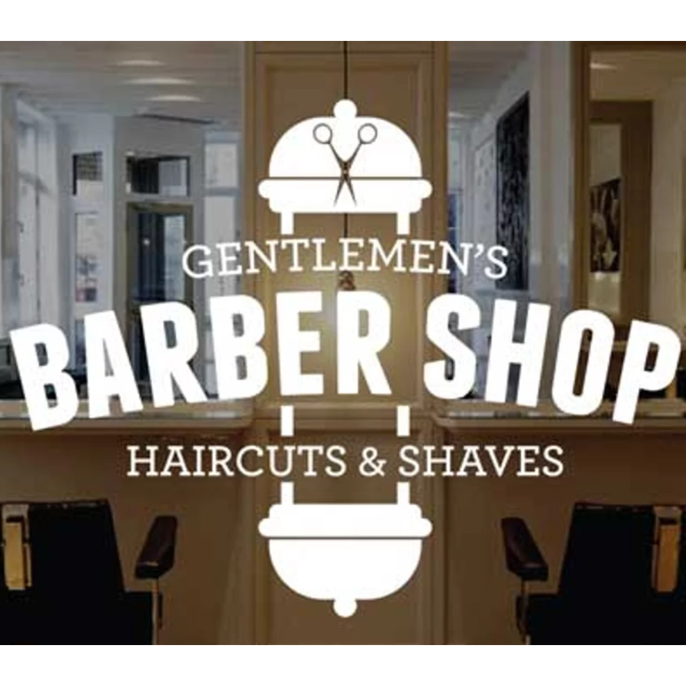 stiker pangkas rambut kaca stiker pangkas rambut dinding stiker barber kaca stiker barbershop dindin