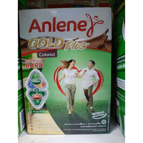 

SUSU ANLENE GOLD PLUS COKLAT 250g EXP 2022