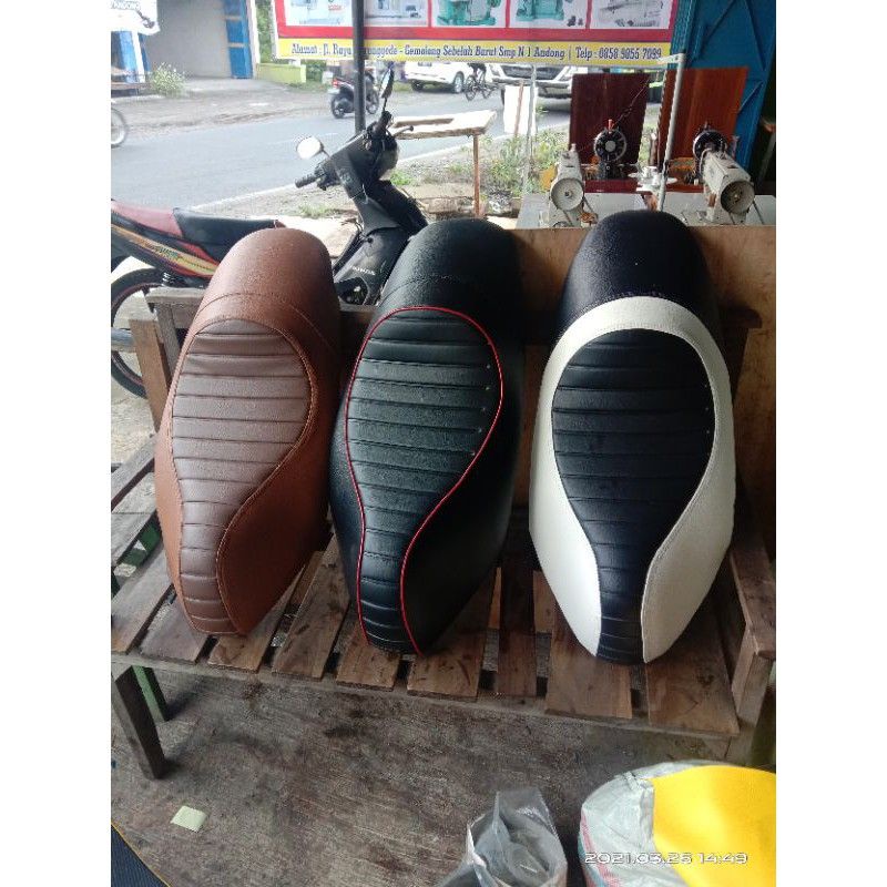 Jok Scoopy Karbu Caferacer Custom