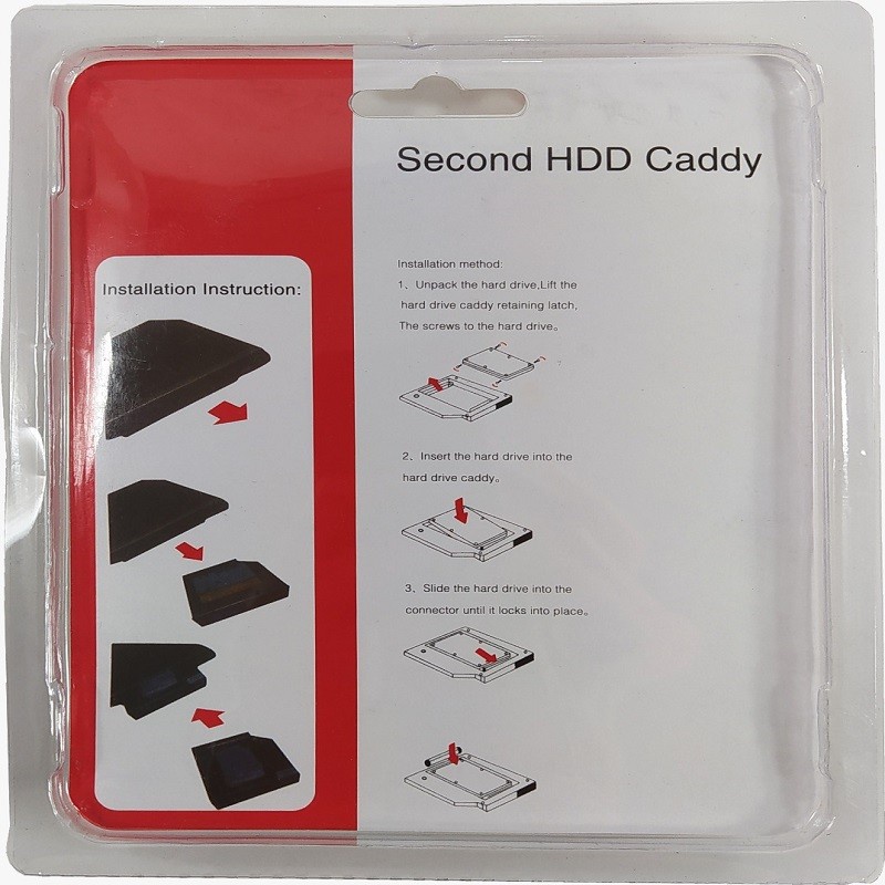 Second Caddy HDD Maxline 9.5mm SATA 3.0 2.5'