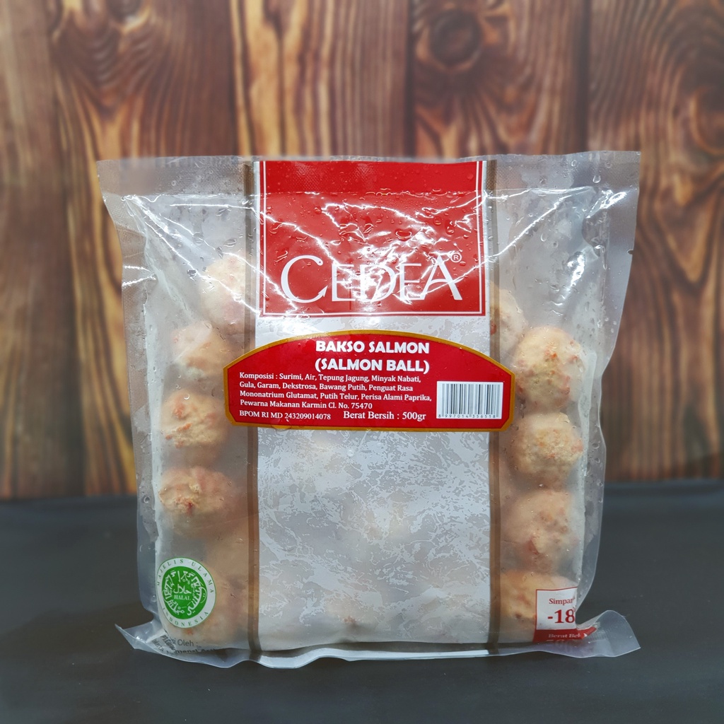 

SALMON BALL MERK CEDEA BERAT 500GR
