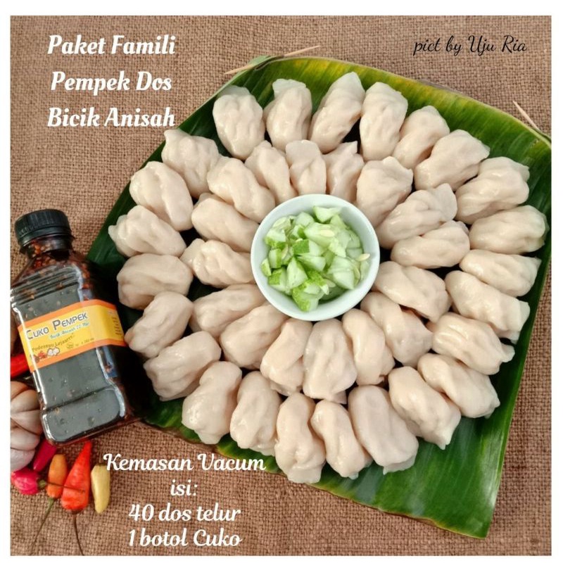 

pempek palembang murah / paket family (dos/tanpa ikan) isi 40