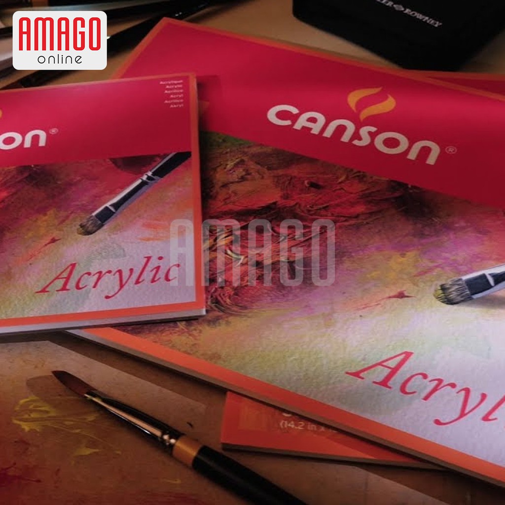 BUKU CANSON ACRYLIC - CANSON ACRYLIC PAPER - 10 SHEETS - 24 X 32 CM - 400 GRAM - 200807408