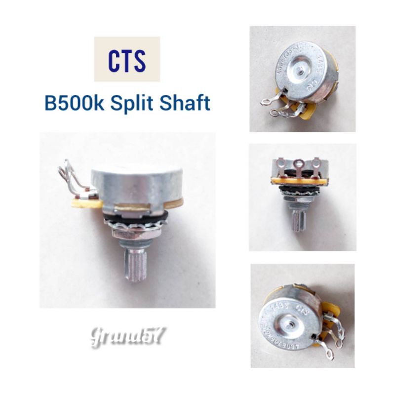 Potensio cts B500k split shaft gitar bass potencio volume tone cts