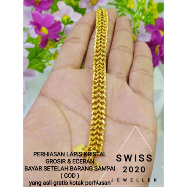 Gelang Sepuhan Emas 24k