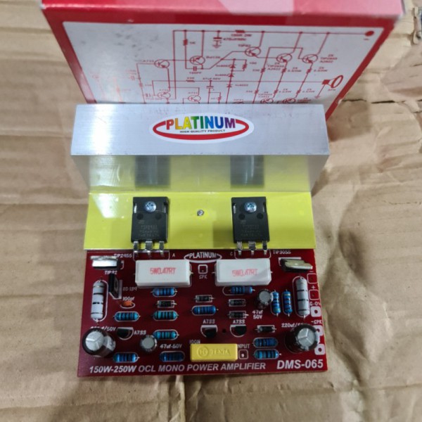 pcb kit ampli amplifier mono 150w - 200w dms 065 platinum power