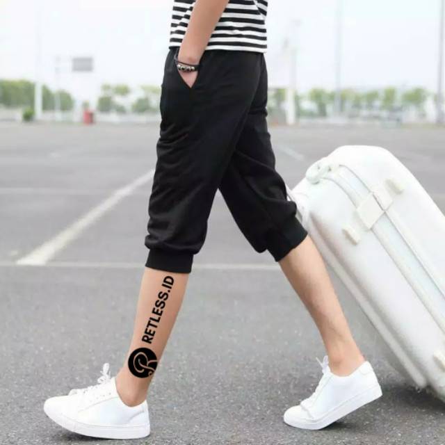 (COD) Celana Pendek Jogger 7/8 Training Kaos Babytery pendek - retless