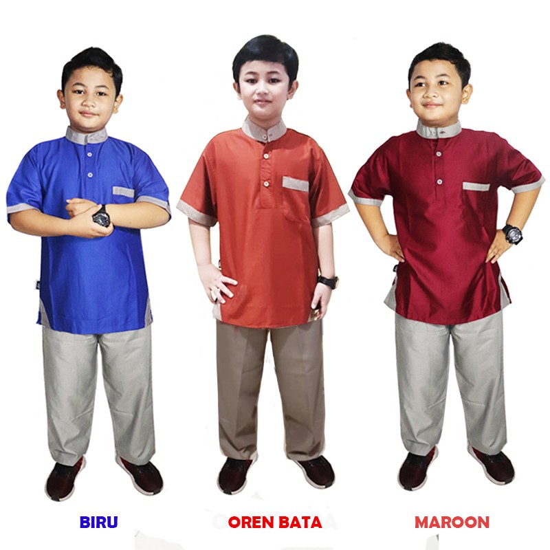 BAJU KOKO ANAK COWOK LAKI LAKI BAHAN KATUN  TOYOBO  ADEM 