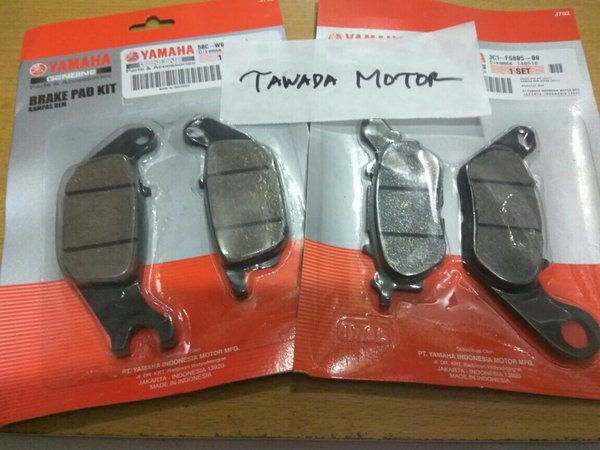 DISPAD SET - KANVAS REM DEPAN BELAKANG YAMAHA VIXION NEW