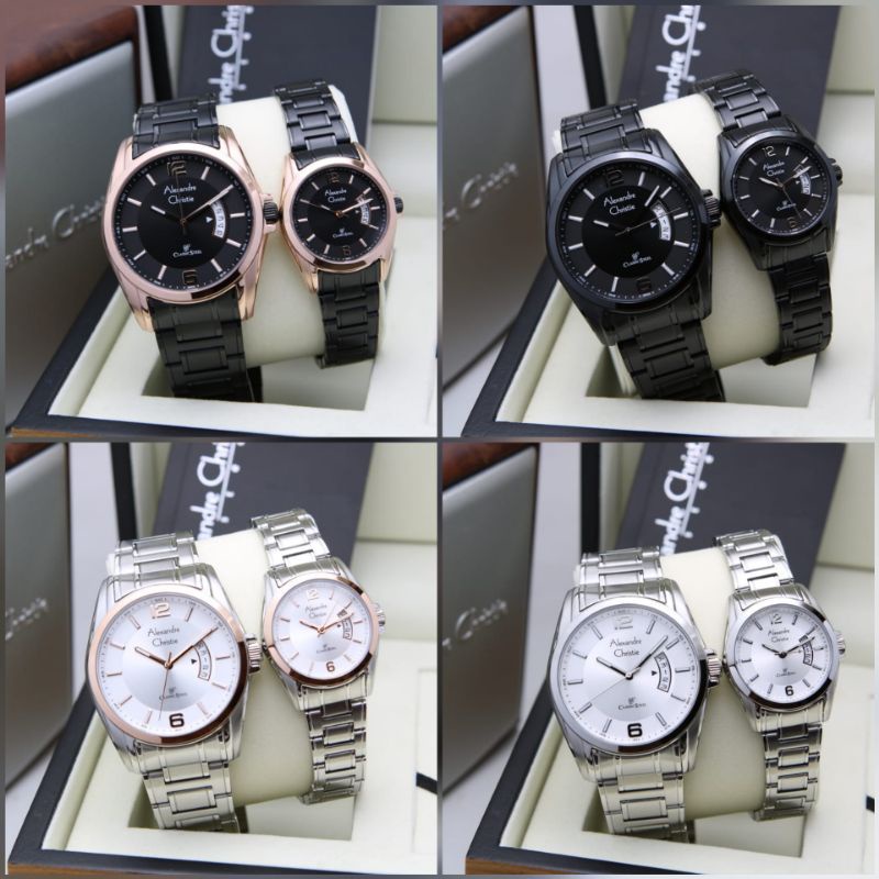 Alexandre Christie AC 8289 AC8589 Couple Pria Stainless Steel