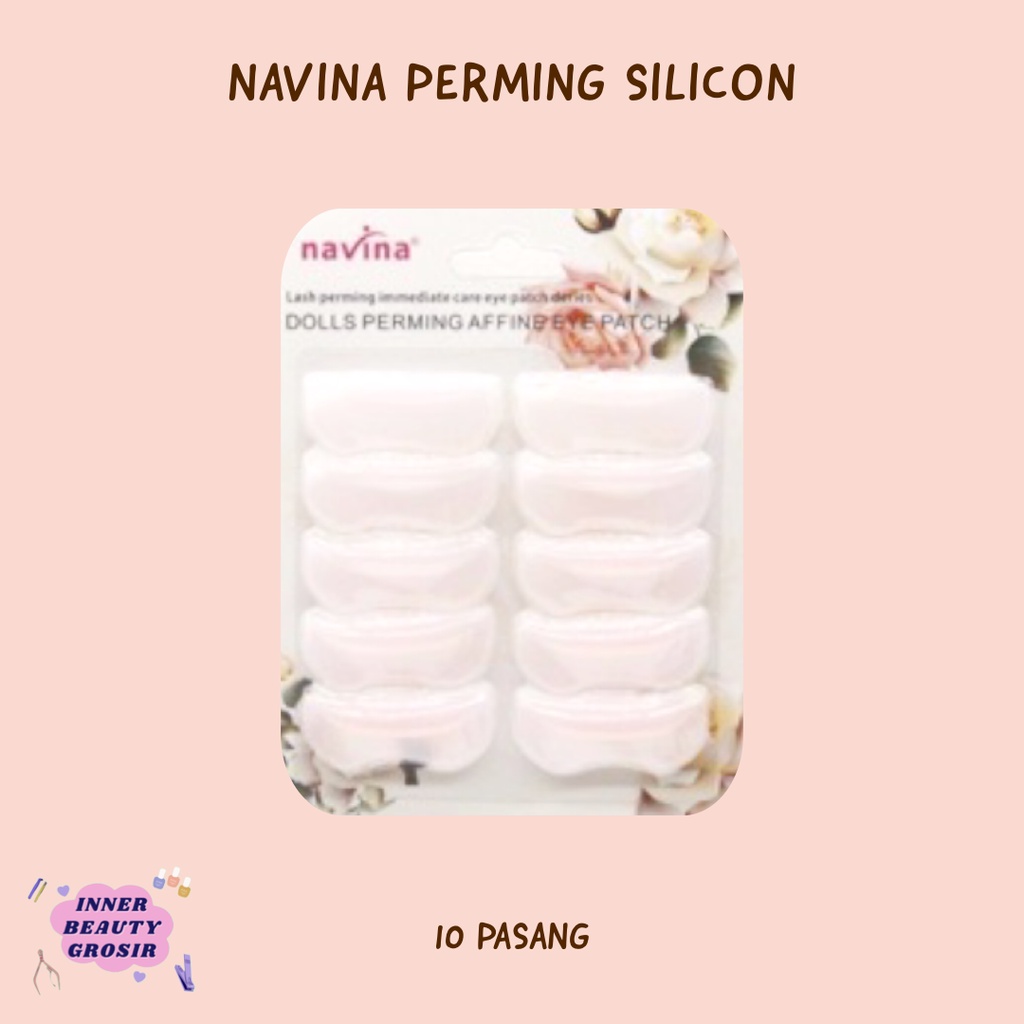 Navina 5 Pasang Alat Pelentik Bulu Mata Permanen Bahan Silikon