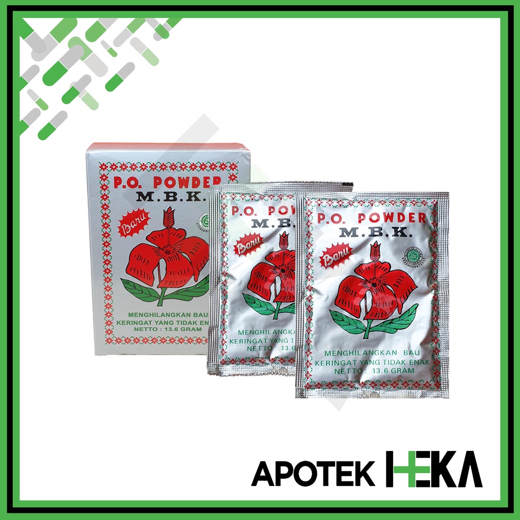 Powder MBK Bedak MBK Silver Box isi 12 Sachet - Bedak Bau Badan (SEMARANG)