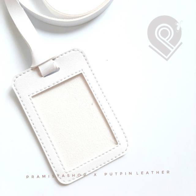 

[Single - WHITE] ID card Holder / Name Tag Holder