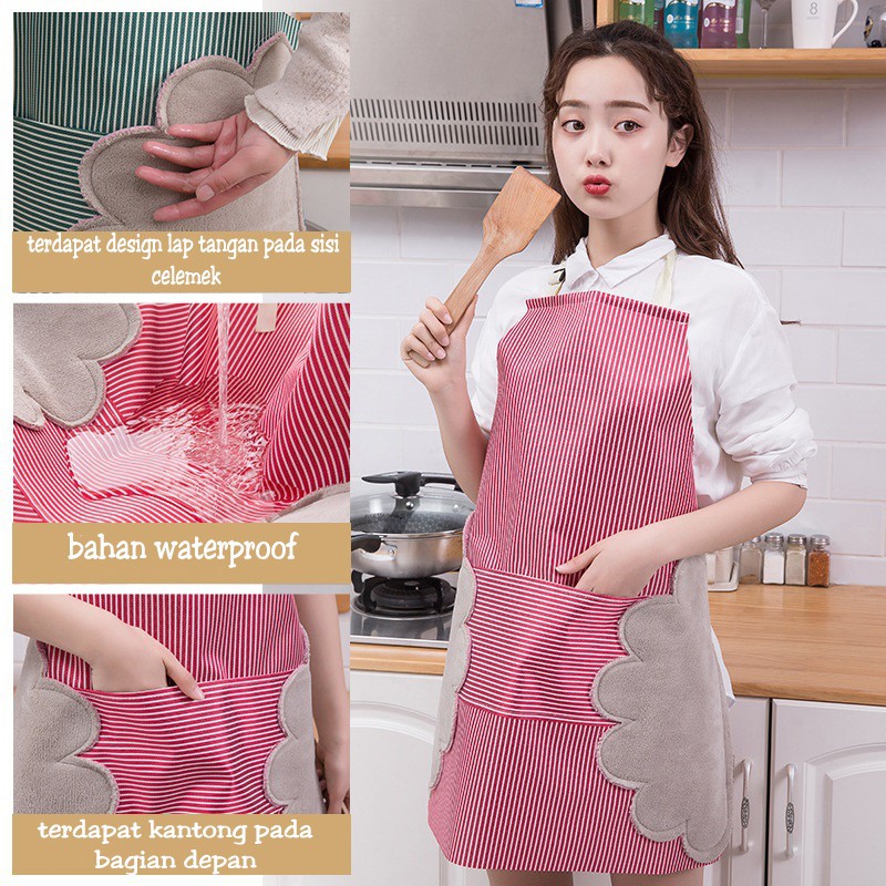 [ ABJ ] Celemek Dapur Waterproof Celemek Apron