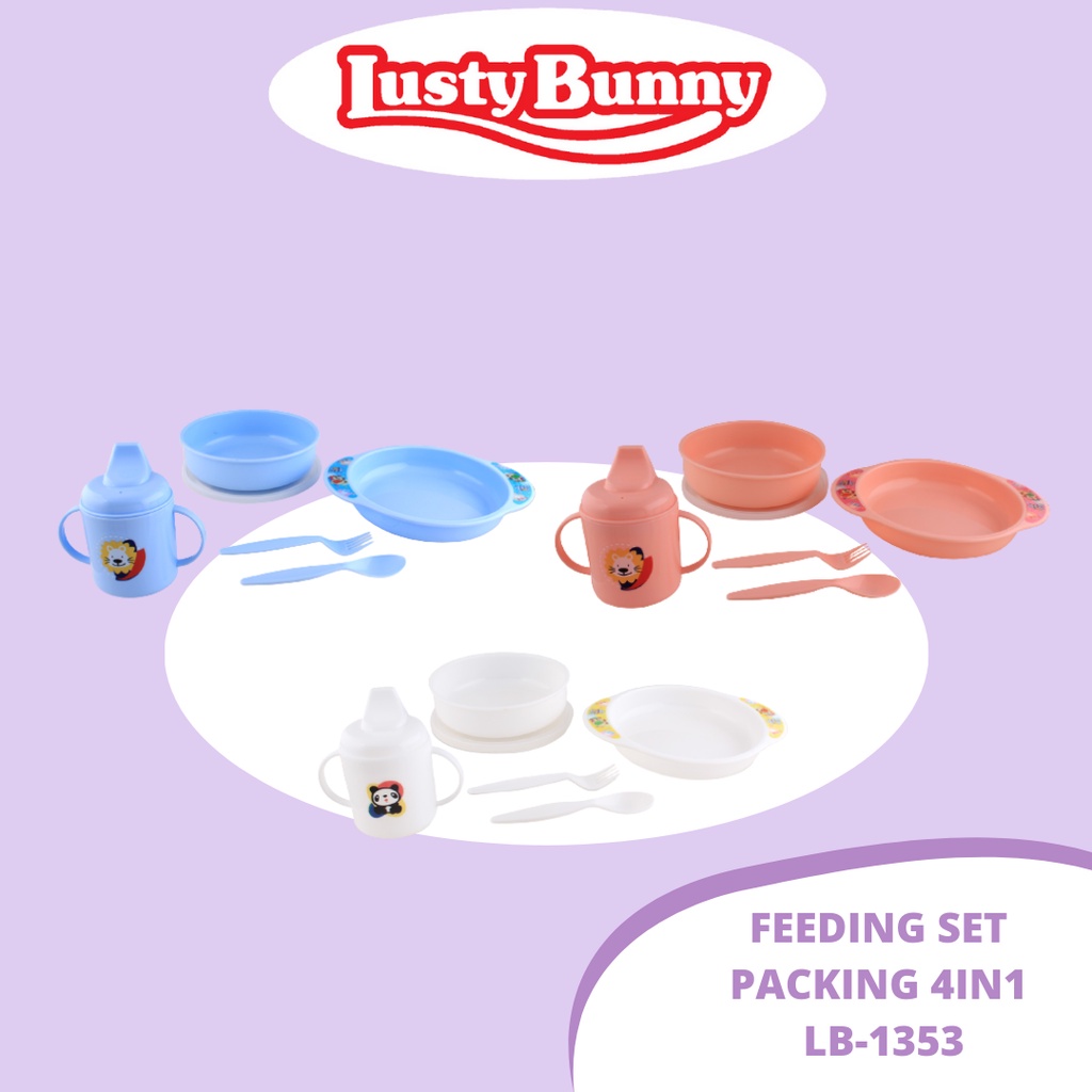 Lusty Bunny Feeding Set 7in1 Alat Makan Bayi