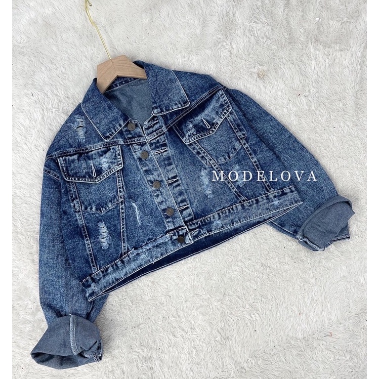 MDLV ~ Jaket Jeans Love Ribbon Jaket Jeans Cewek Jaket Jeans Premium Jaket Jeans Import Good Quality Women Jeans Jaket Fashion Import