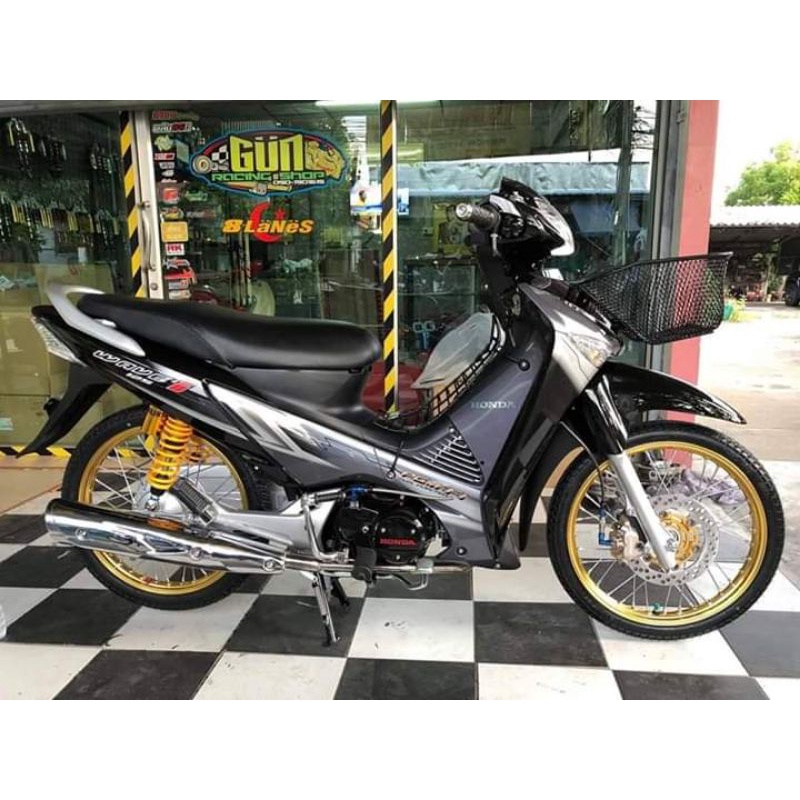 striping wave 125i Supra x 125 hitam