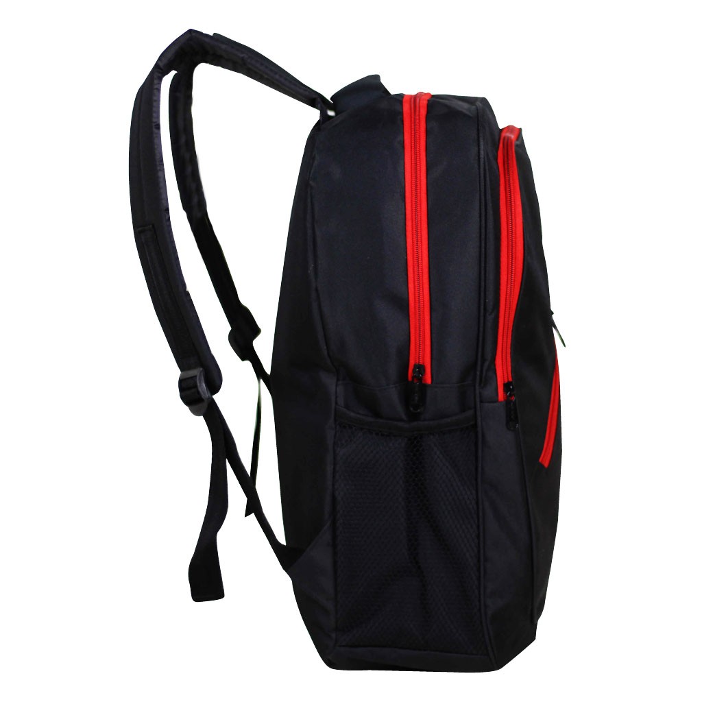 Tas Gendong Polo Hitam Pria SMP SMA Backpack Punggung Laptop Cowok Nyaman Berkualitas Bagus Keren