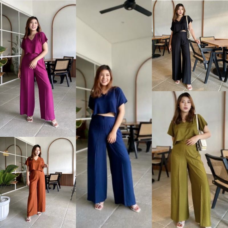 PAKAIAN/ATASAN WANITA SETELAN ONE SET SISI BAHAN RAYON MURAH