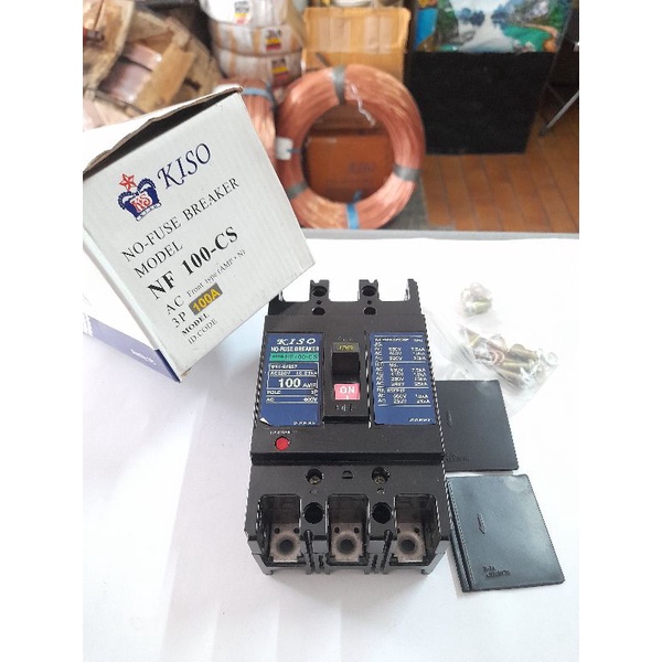 No Fuse Breaker/NFB 75, 100A 3P merk KISO