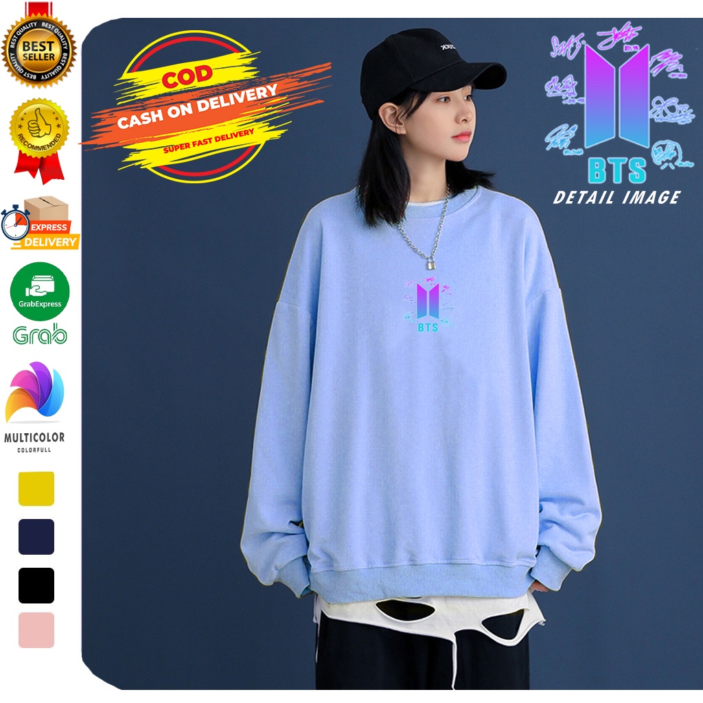 🅳🅵 Sweater BTS Army Rainbow | Sweater BTS Army Terbaru | Dhea Fashion