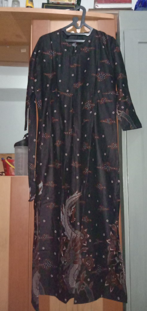 Gamis Batik Terbaru Sopan Ulir