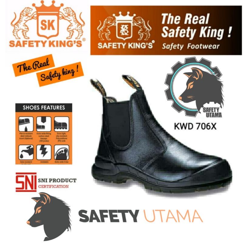 Sepatu kerja Safety shoes KING KWD 706X ORIGINAL SK