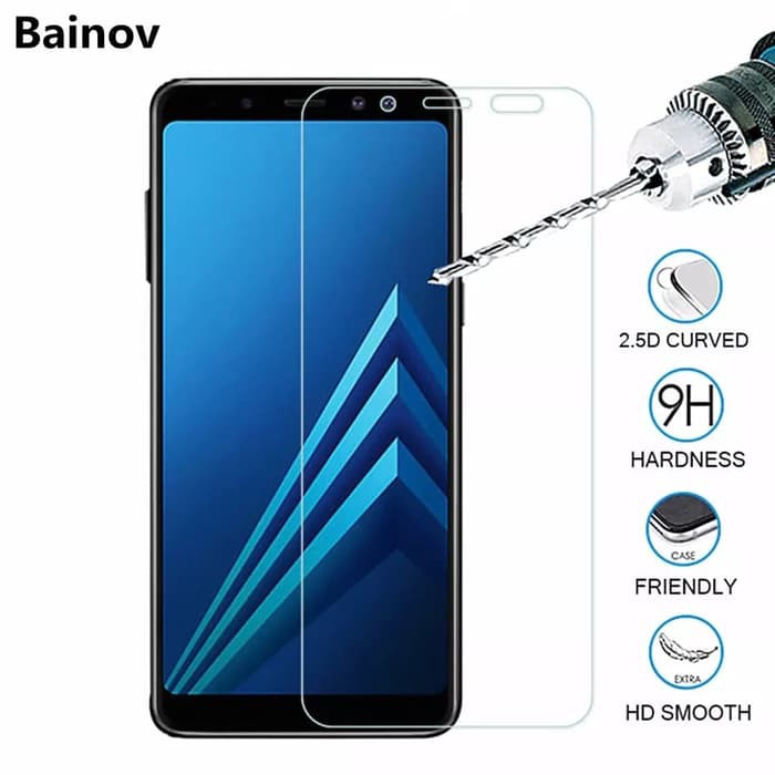 TEMPERED GLASS SAMSUNG A8 2018 ANTI GORES KACA FULL BENING - SCREEN PROTECTOR