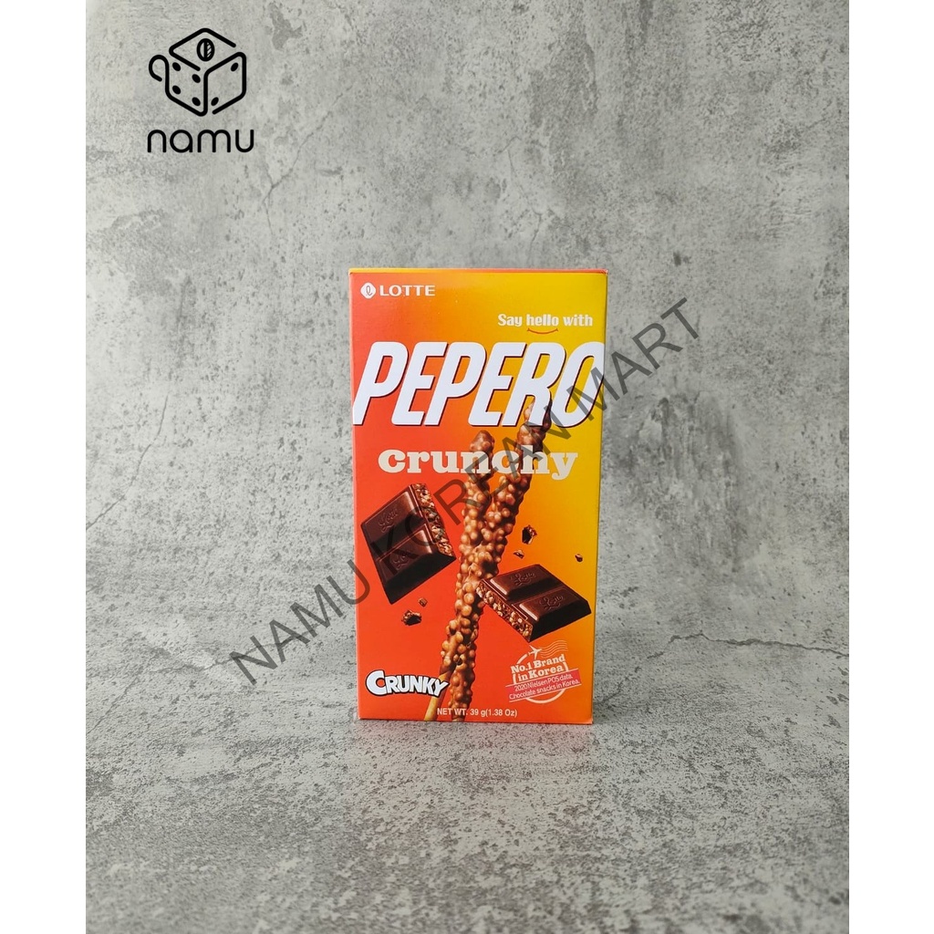 

Lotte Pepero Crunky Crunchy Chocolate - Biskuit Stik Salut Coklat Korea