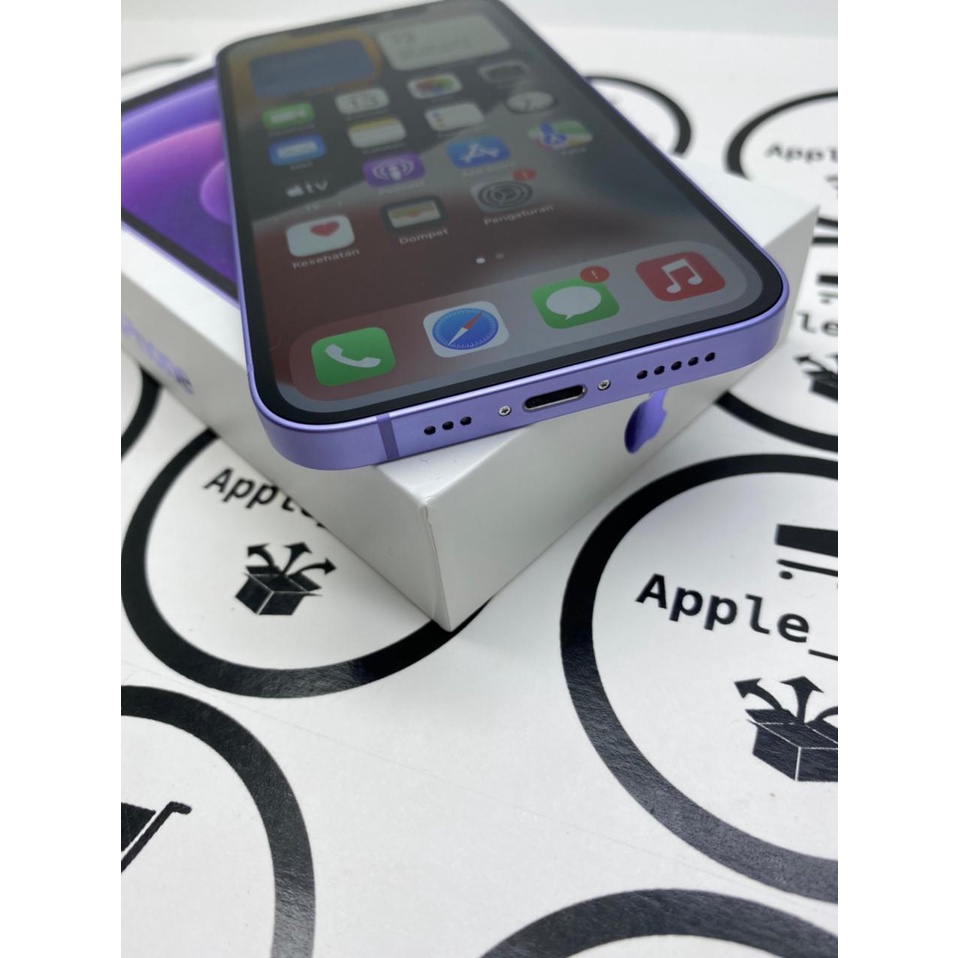 iPhone 12 128gb purple Lcd Original Mulus Original Bukan Refurbish / Rekondisi