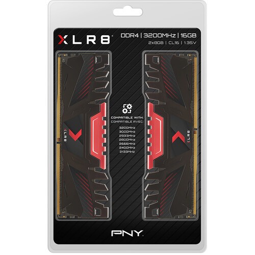 Memory ram PNY PC / Longdimm (XLR8) 16GB Kit (8GB X 2PCS) DDR4 2666MHZ