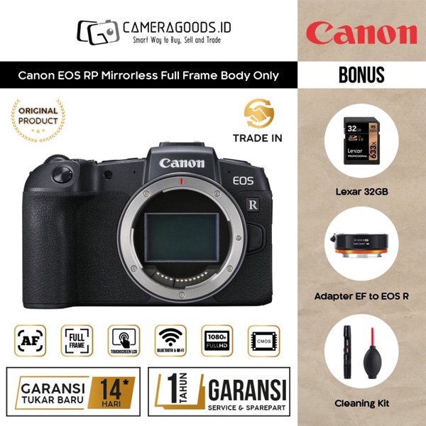 Canon EOS RP Mirrorless Full Frame Body Only