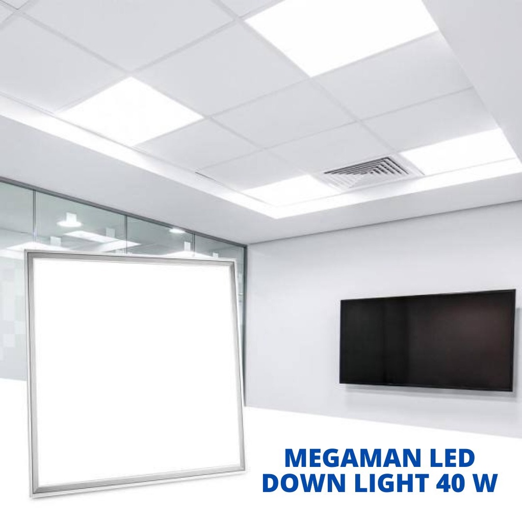 Lampu Downlight LED 60 x 60 kotak Megaman/Lampu Rumah/Lampu Plafon 40watt Lampu Spotlight