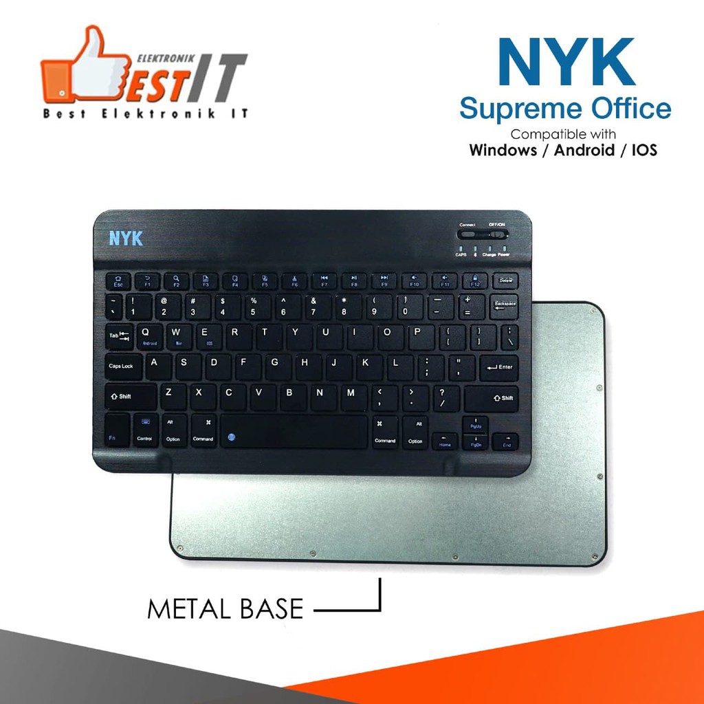 Mini Wireless Bluetooth Keyboard Slim NYK BT-90 Keyboard Bluetooth