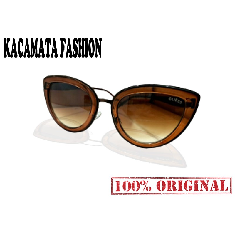 Kacamata Fashion Brown Eye Cat Pria Wanita Sunglasses Unisex Eye Glasses Man Woman Korean Fashion