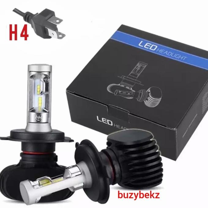 LED H4 S1 CSP CHIPS LAMPU HEADLAMP MOBIL SEPASANG